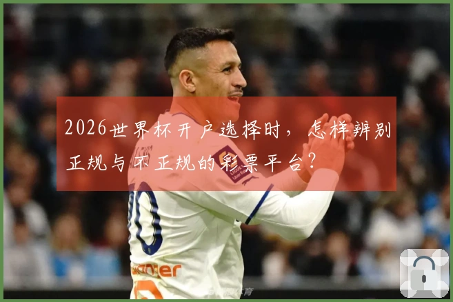 2026世界杯开户选择时，怎样辨别正规与不正规的彩票平台？