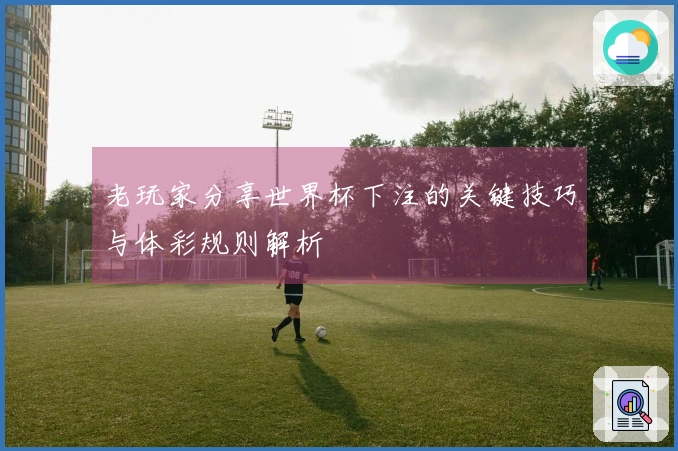老玩家分享世界杯下注的关键技巧与体彩规则解析